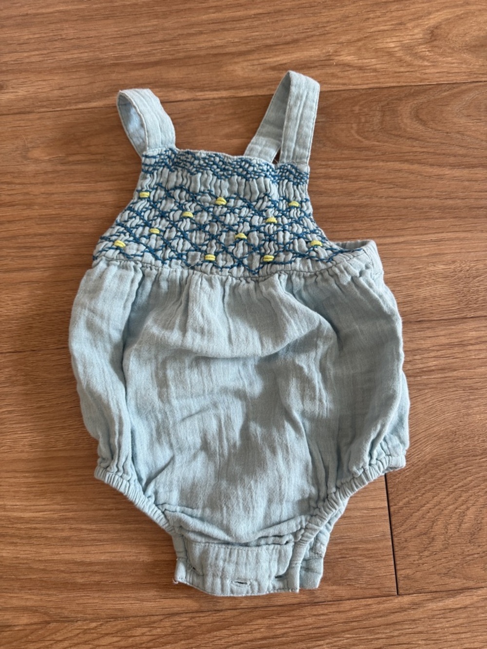 Zara Light Blue Infant Romper